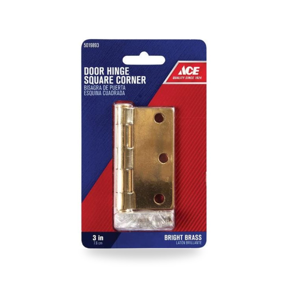 إيس (Ace Hardware) - طقم مفصلات أبواب ونوافذ شديدة التحمل من الصلب مقوى معالج ضد الصدأ