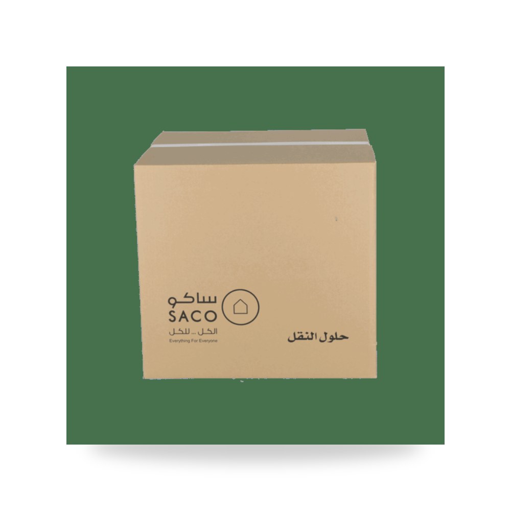صندوق كارتون من 3 رقائق، لون بني