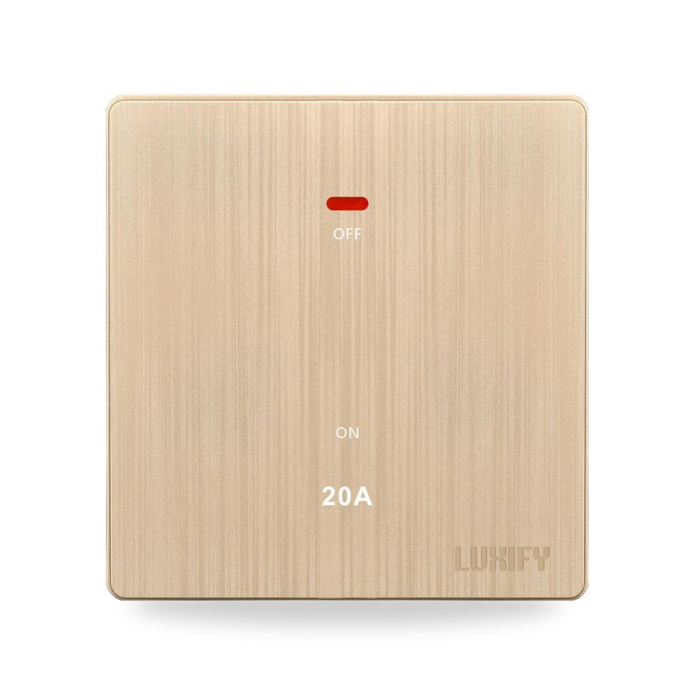 مفتاح سخان 20 أمبير LUXIFY ذهبي مطور شركة
