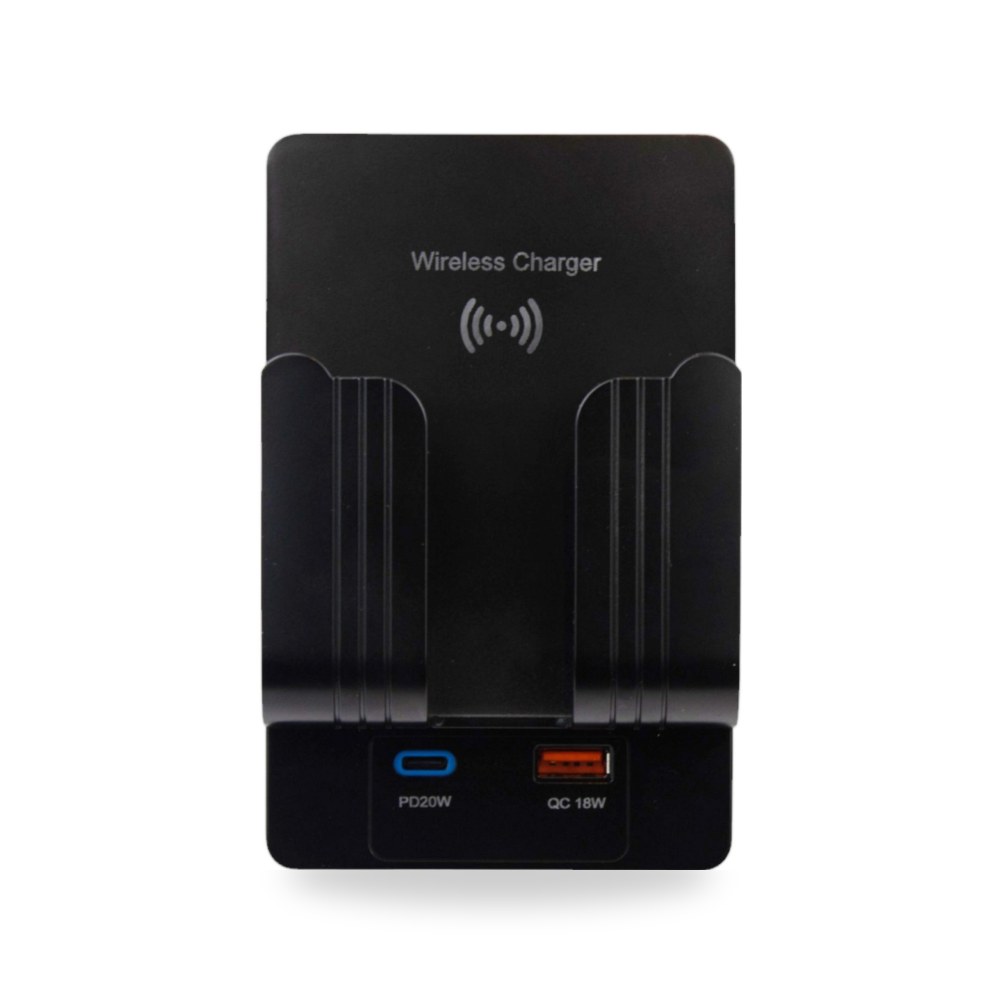 شاحن لاسلكي اسود USB TYPE C WIreless مقاس 4