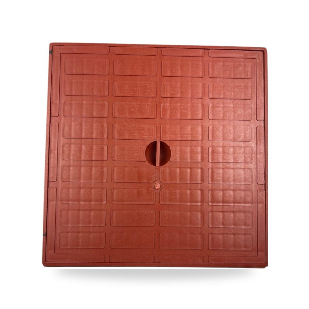 غطاء تفتيش بلاستيك 70×70 احمر أحمر