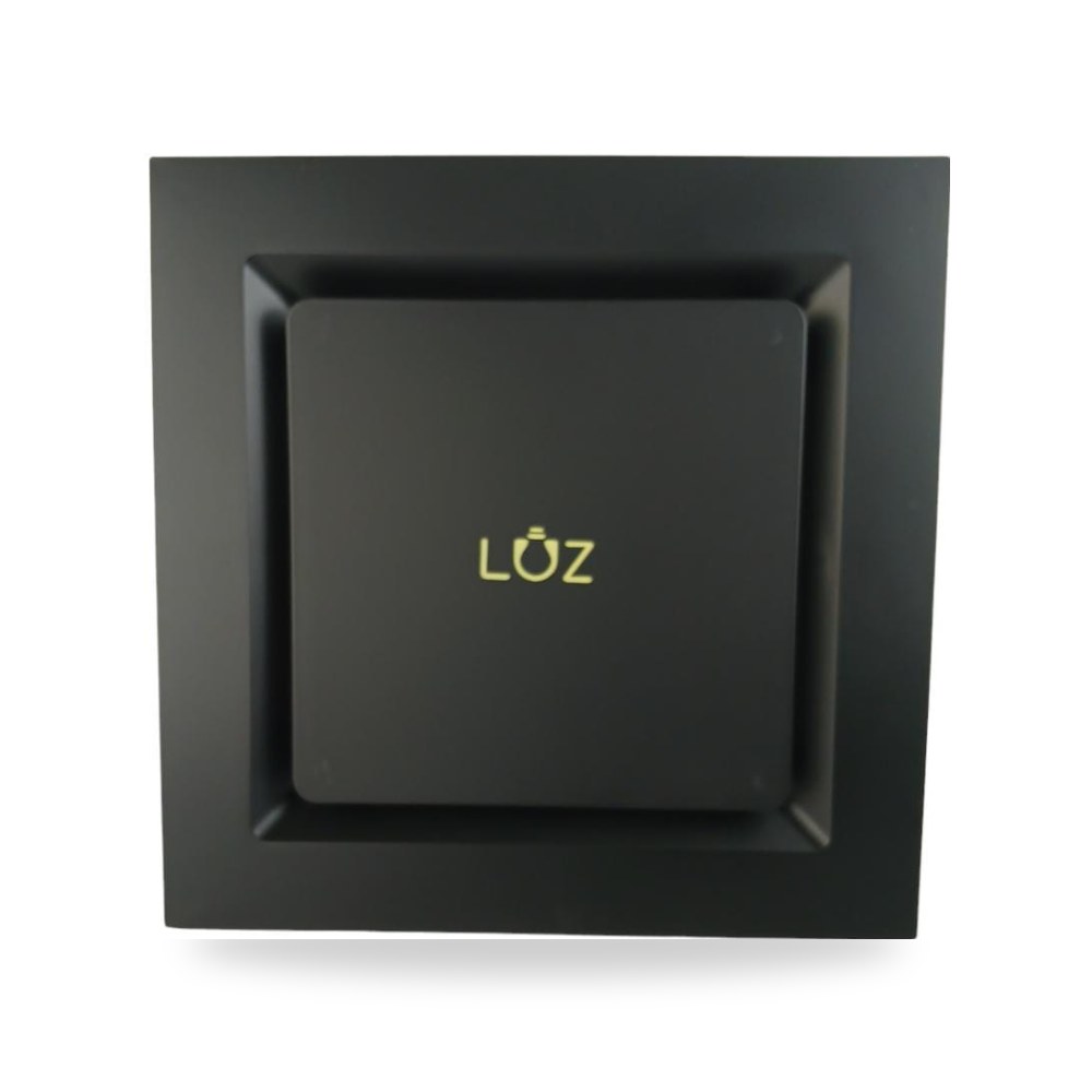مروحة سقف ديكور 25*25 اسود LUZ أسود
