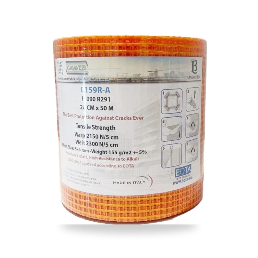 شبك لياسة فايبر 20CM*50M ايطالي LANDBUILD
