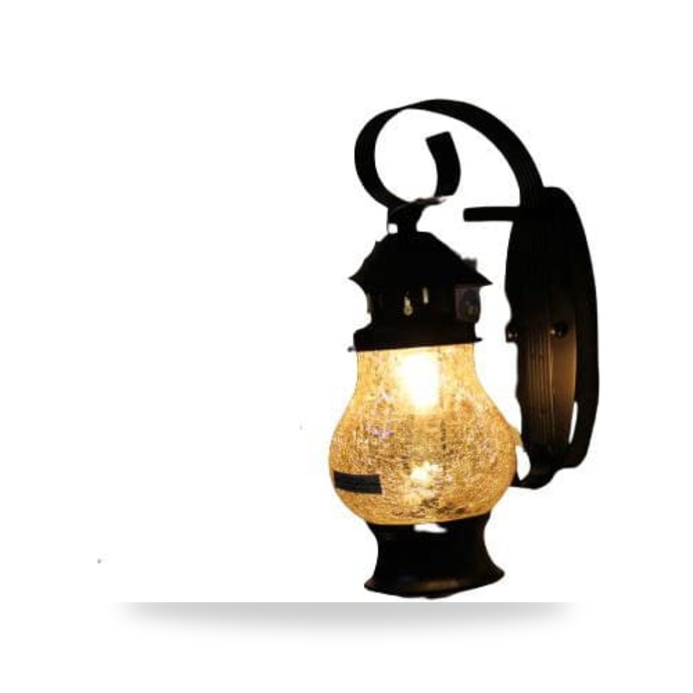 فانوس جداري اسود 6671 - 1w أسود