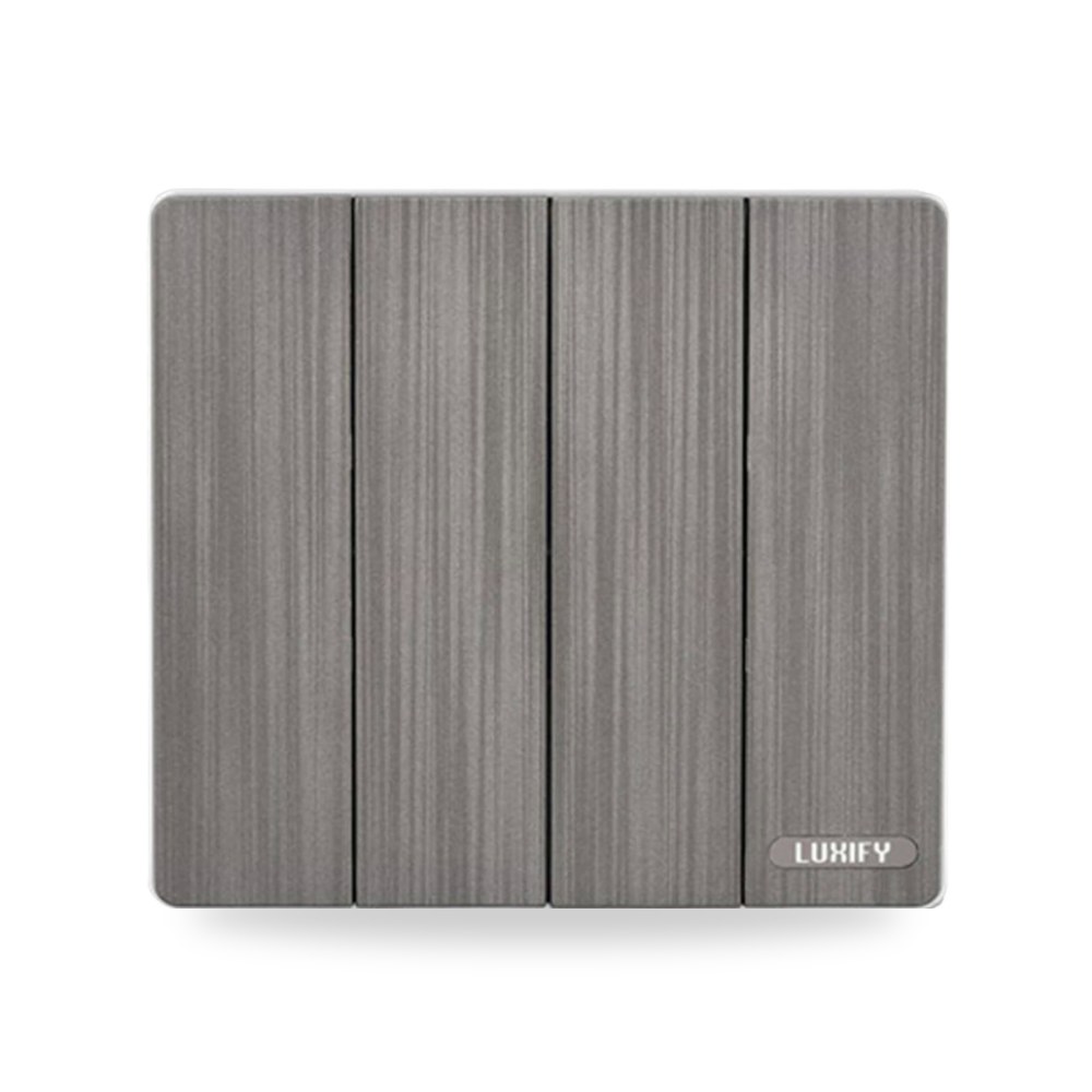 مفتاح رباعي 16 امبير LUXIFY فضي