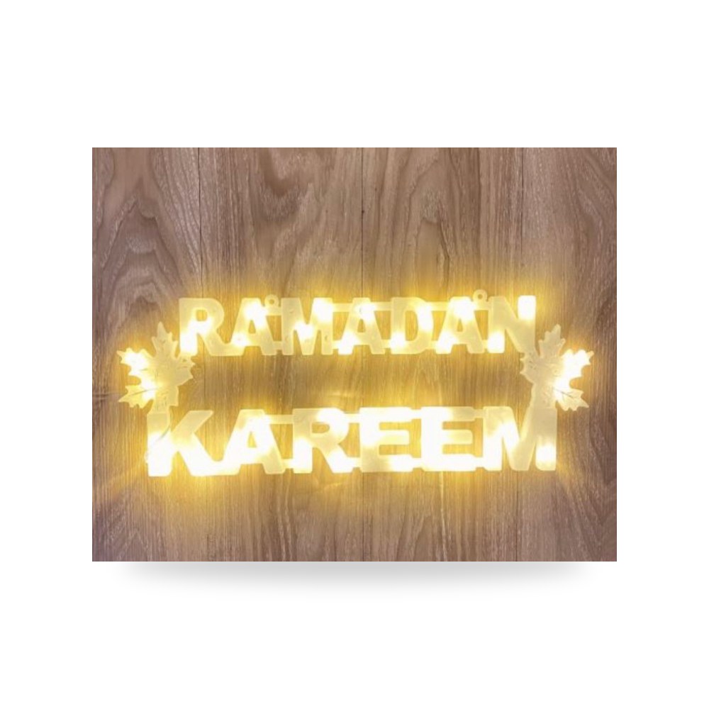 مصباح كتابة رمضان كريم كهرباء 040 شركة