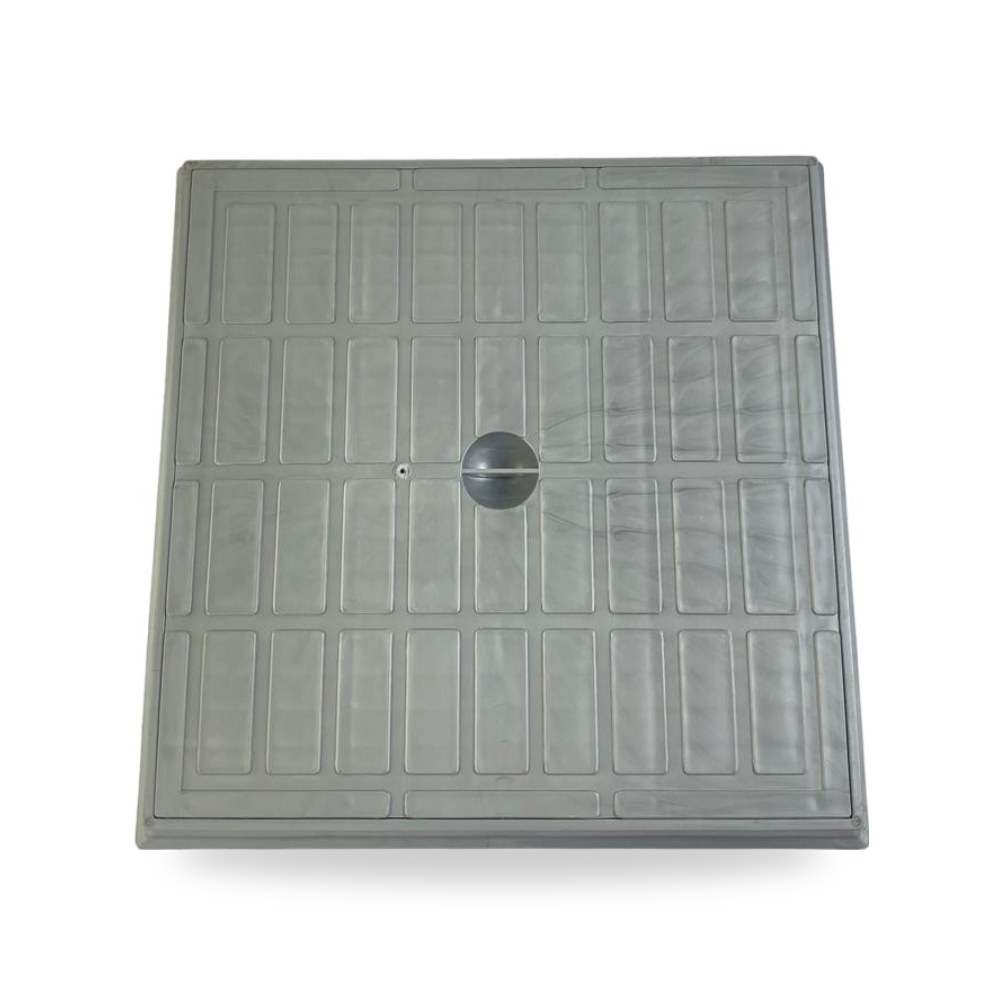 غطاء تفتيش بلاستيك 30×30 رمادي