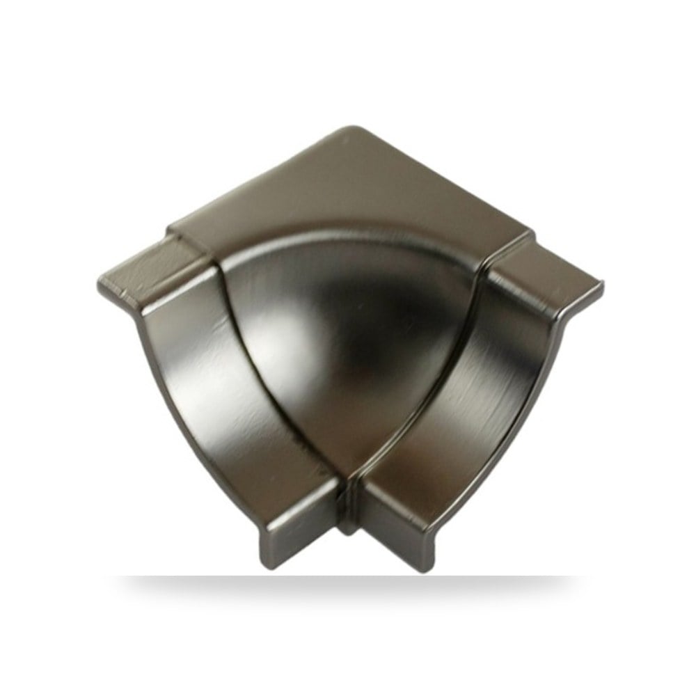 وصلة زاوية نعلة ستانلس ستيل 304 داخلية مقاس 12 مم لون سيلفر لماع عاكس (Polished Silver)
