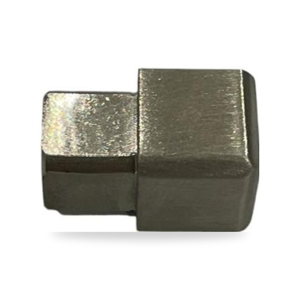 زاوية كورنر ستانلس ستيل 304 مربعة مقاس 12 مم لون سيلفر لماع عاكس (Polished Silver) طراز