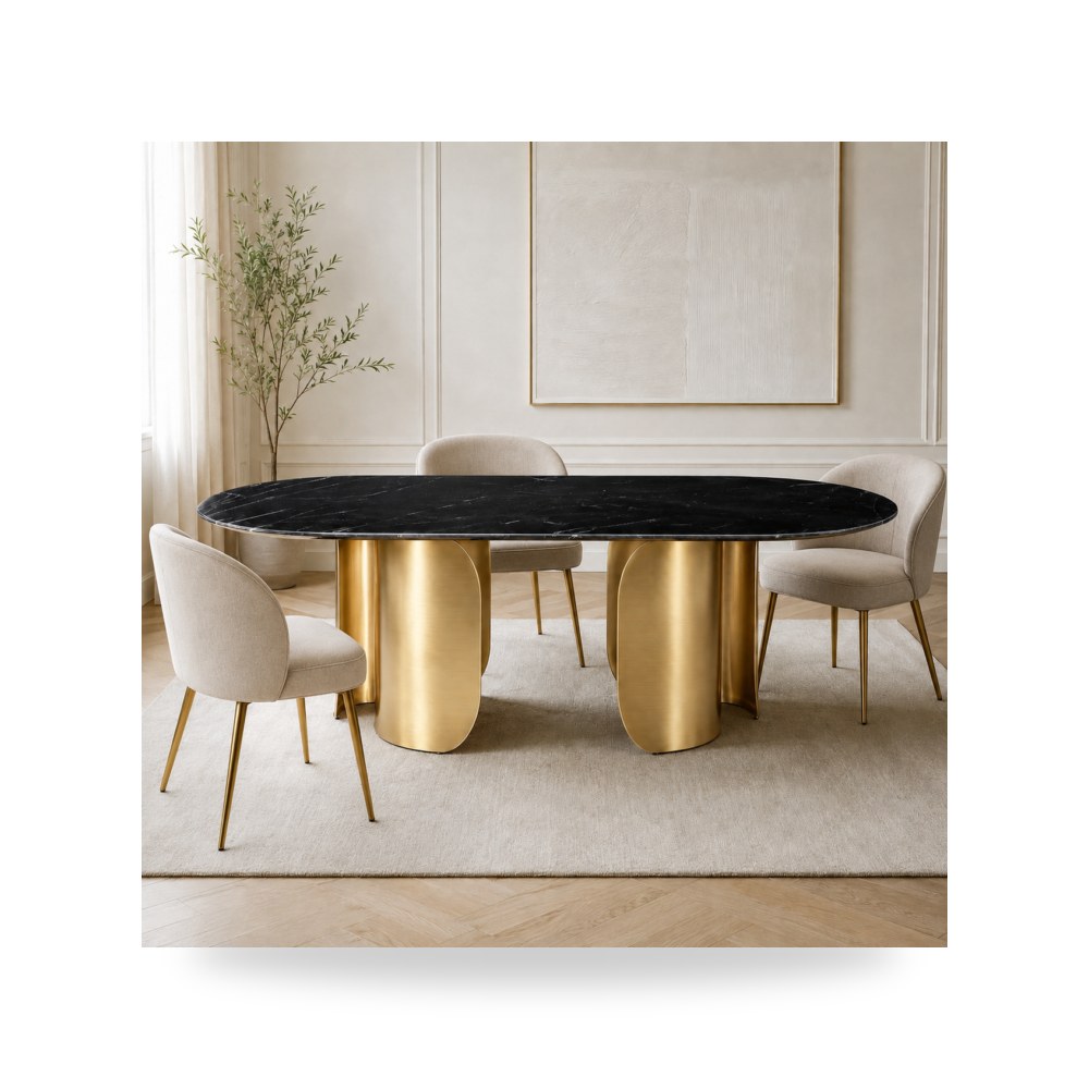 طاولة طعام أسود روتس موديل R2278