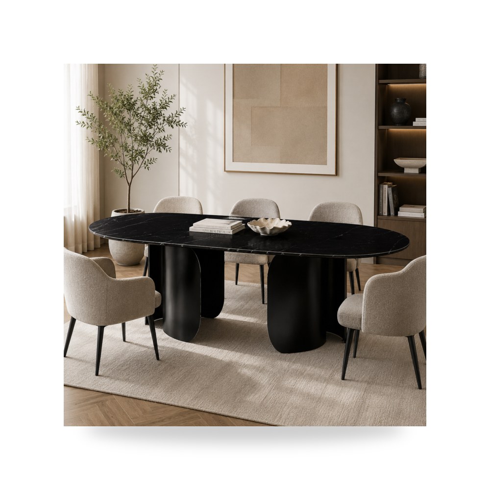 طاولة طعام أسود روتس موديل R2278