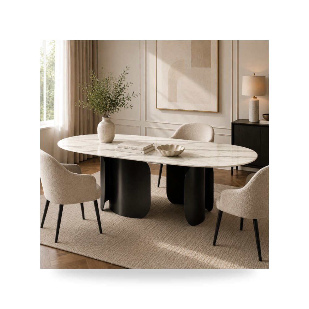 طاولة طعام أسود روتس موديل R2278