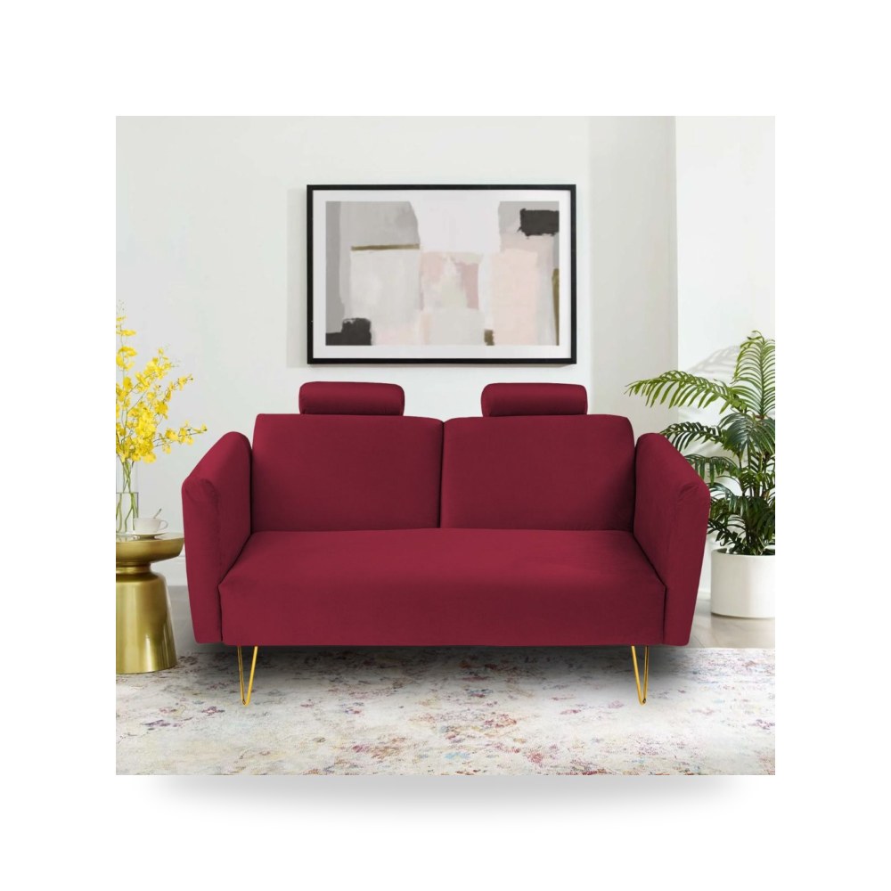 أريكة سرير قطيفة أزرق Rosela Dark In House موديل 912002202625 In-House