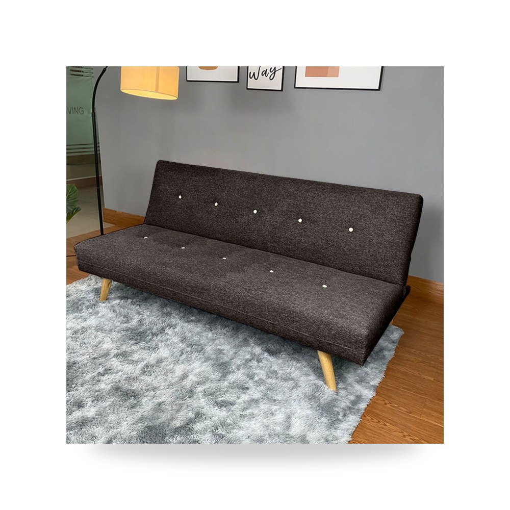 أريكة سرير كتان بني Aimar Dark In House موديل LV3409-204419 In-House