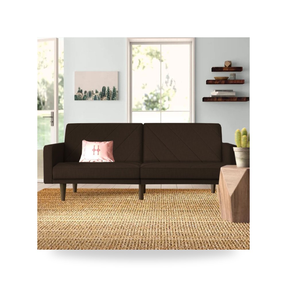 أريكة سرير كتان بني Shahrzad Dark In House موديل 91200080204419 In-House