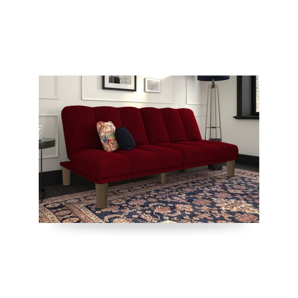 أريكة سرير كتان أحمر Sana Burgundy In House موديل 91200111204414 In-House