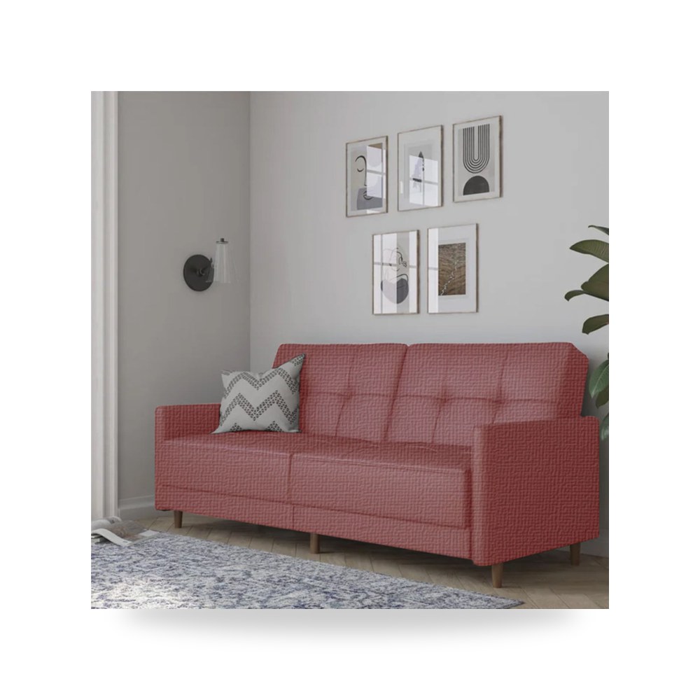 أريكة سرير كتان وردي Leen Dark In House موديل 91200106204413 In-House