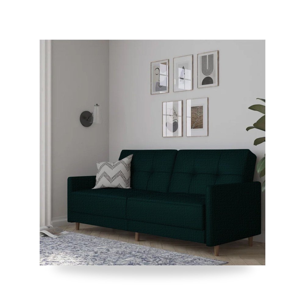 أريكة سرير كتان أخضر Leen Dark In House موديل 91200106204427 In-House