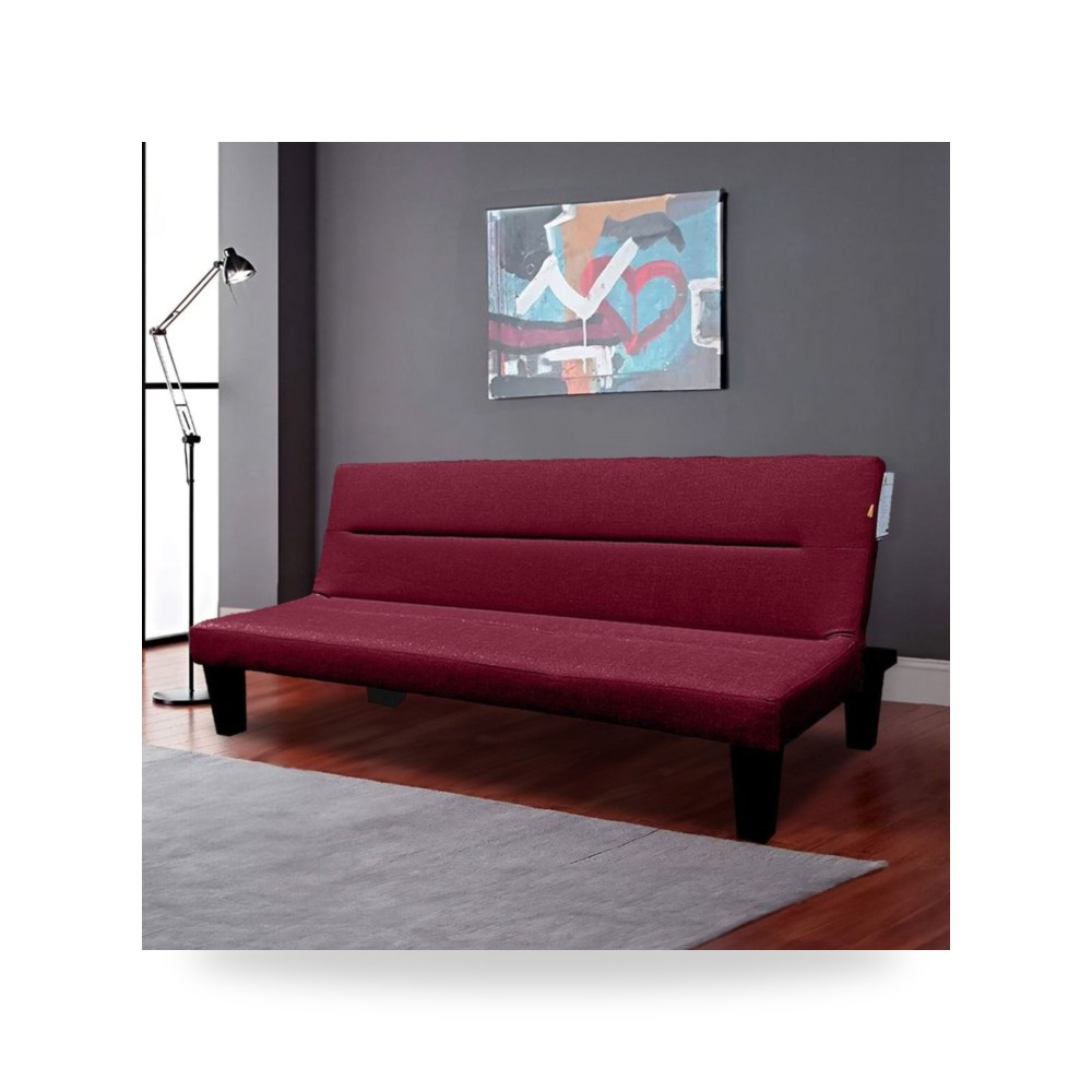 أريكة سرير قطيفة أحمر Asil Burgundy In House موديل LV3310-202625 In-House