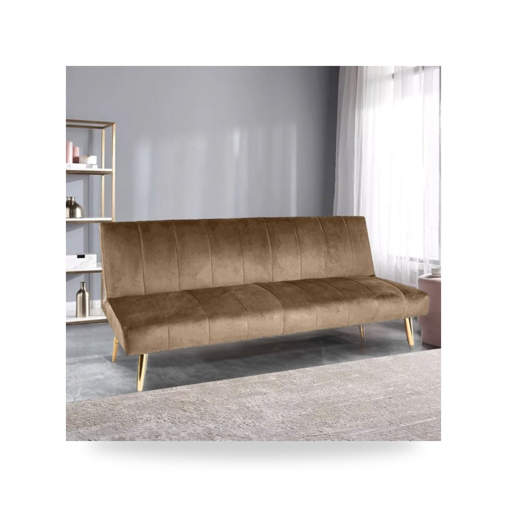 سرير نوم مخمل بني فاتح In House موديل LV4143S موديل LV4143S-202609 In-House