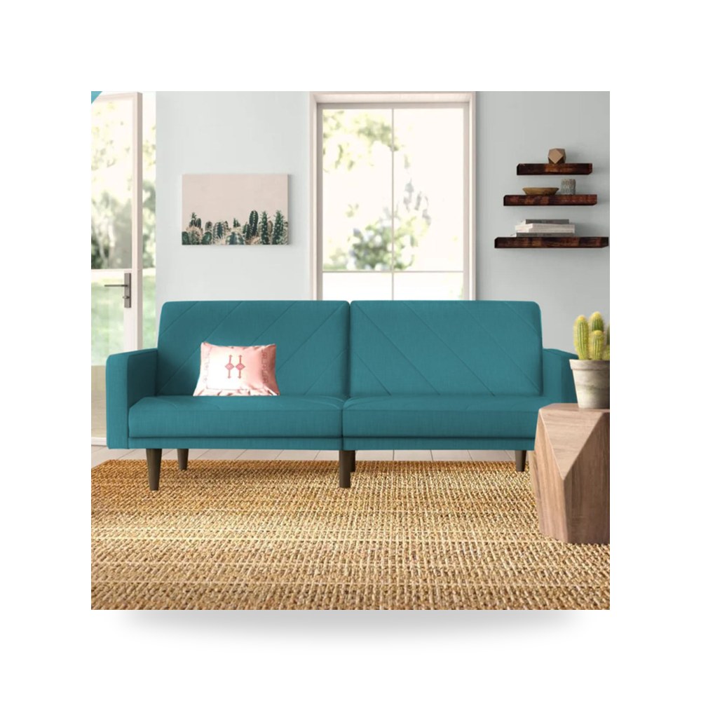 أريكة سرير قطيفة أحمر Shahrzad Dark Turquoise موديل 91200080202623 In-House