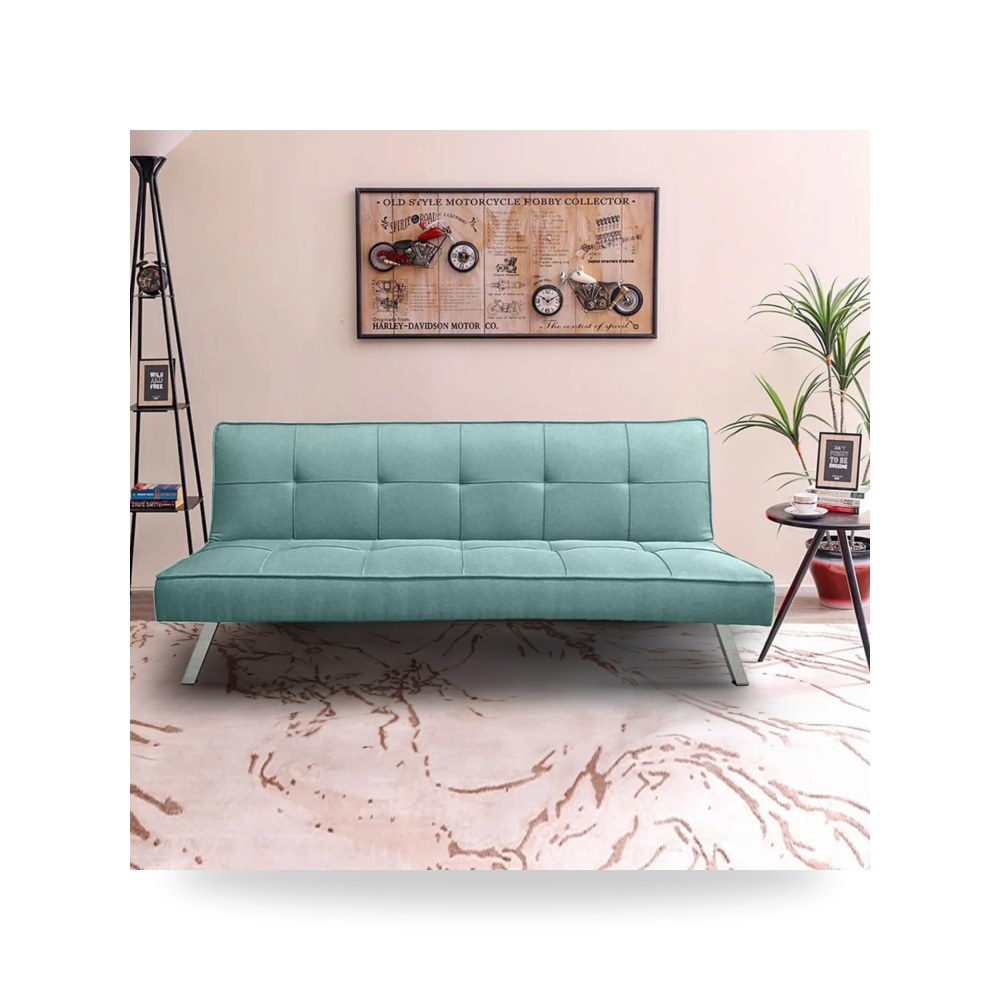 أريكة سرير قطيفة أحمر Sandi Turquoise In موديل LV319-202619 In-House