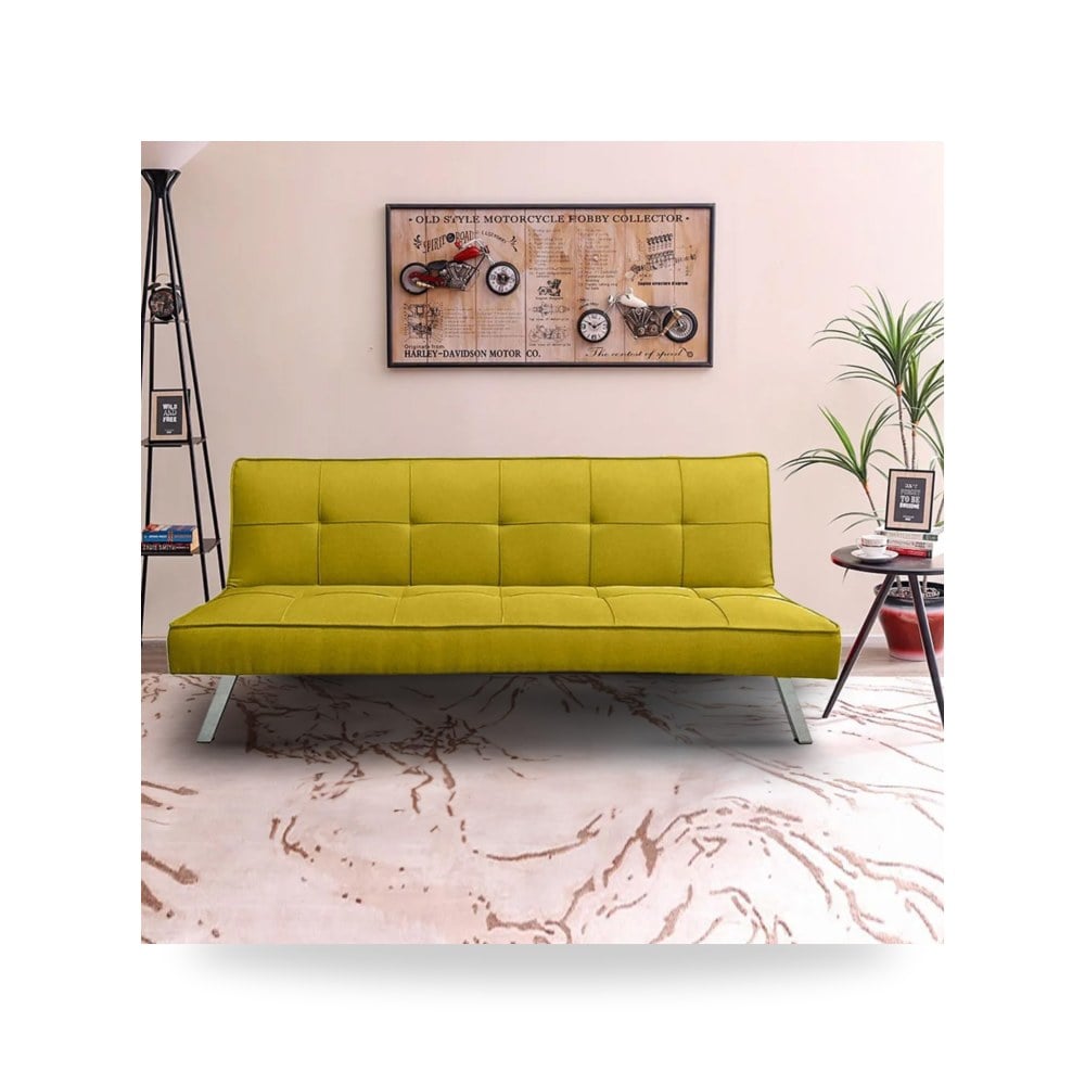 أريكة سرير قطيفة ذهبي Sandi In House موديل LV319-202647 In-House