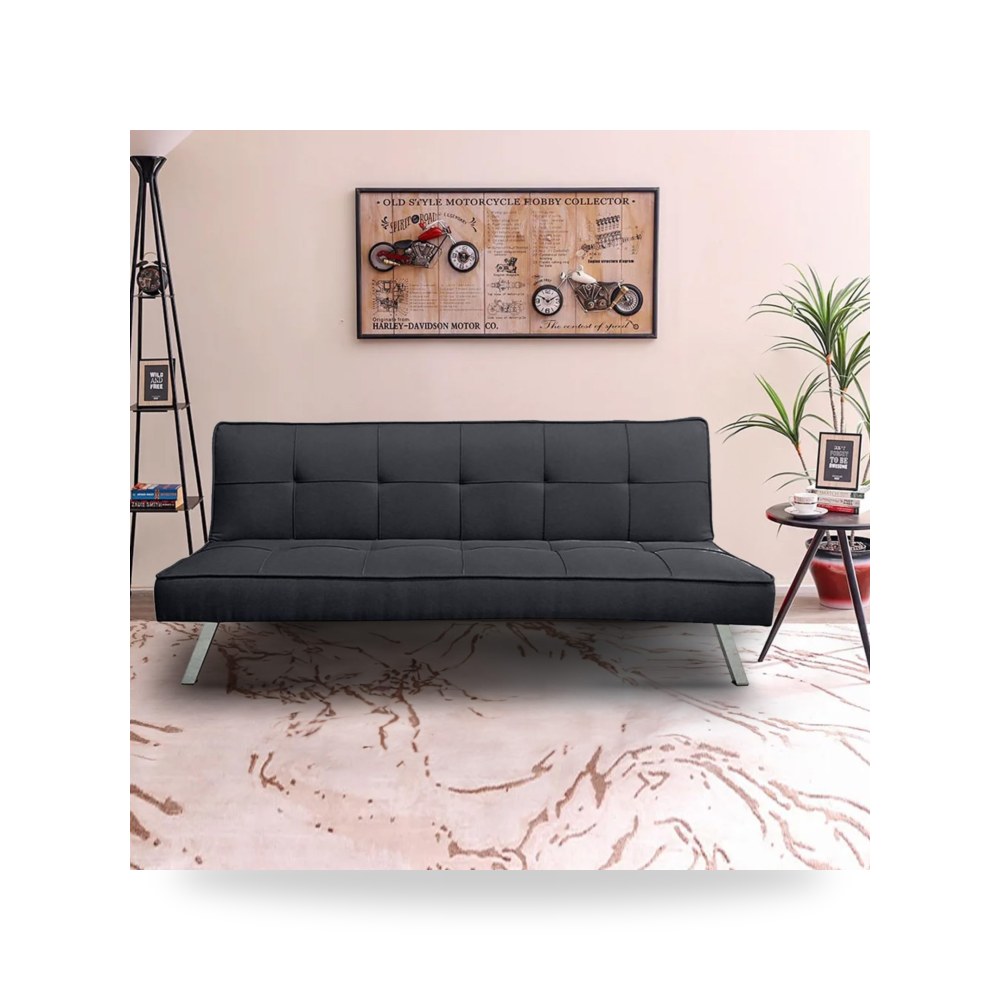 أريكة سرير قطيفة رمادي Sandi Dark In House موديل LV319-202631 In-House