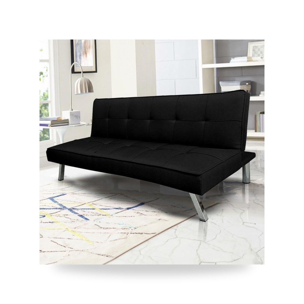 أريكة سرير كتان أسود Sandi In House موديل LV319-193323 In-House