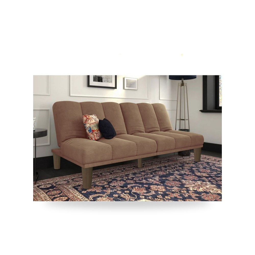 سرير نوم مخمل بني فاتح In House موديل 91200111202609 In-House