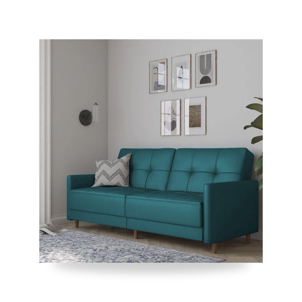 أريكة سرير قطيفة أحمر Leen Dark Turquoise In موديل 91200106202623 In-House
