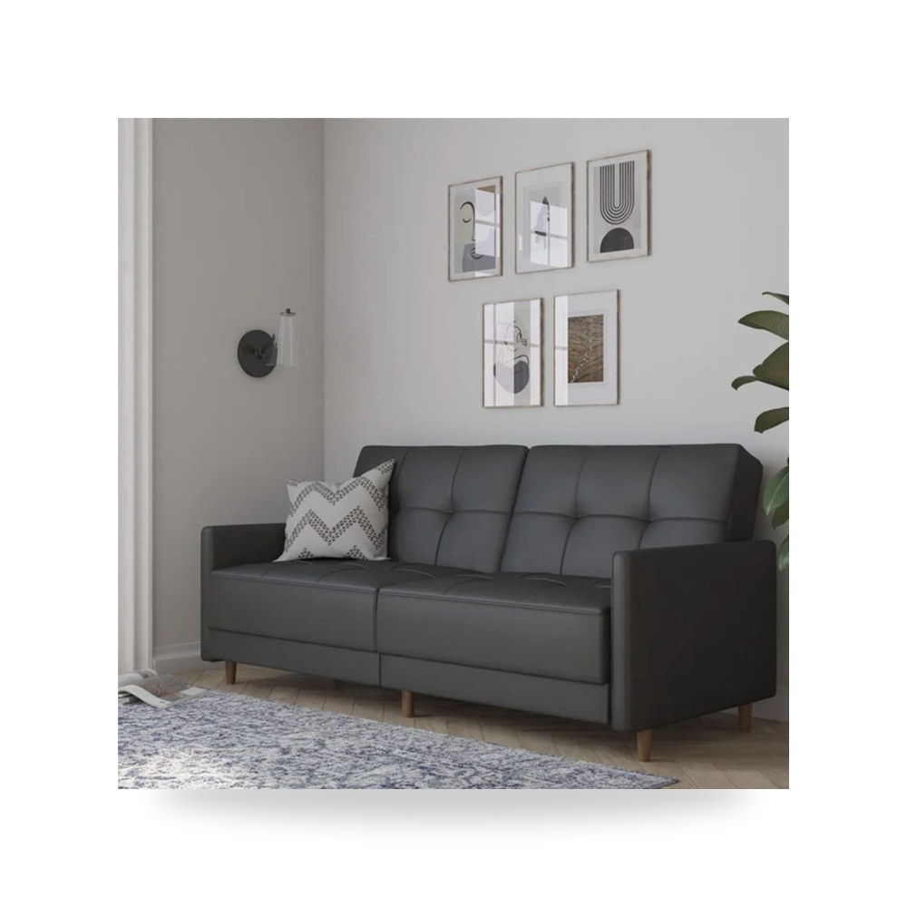 أريكة سرير قطيفة رمادي Leen Dark In House موديل 91200106202631 In-House