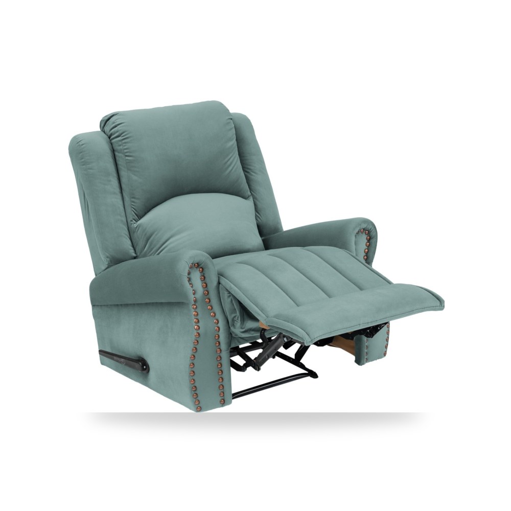 كرسي استرخاء قطيفة NZ120 Turquoise Classic In In-House