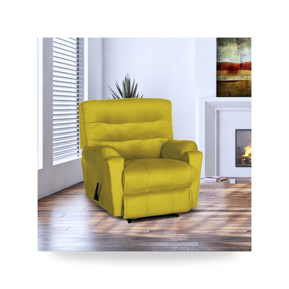 كرسي استرخاء قطيفة ذهبي Mode AB03 Classic In In-House