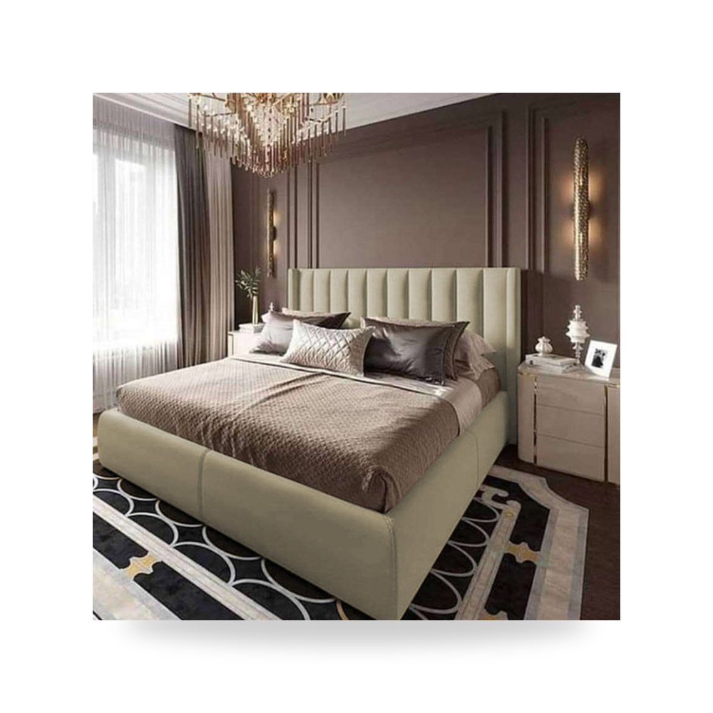 سرير نوم فاخر - هيكل سرير قطيفة عاجي Blven 200×120 In House - من In-House