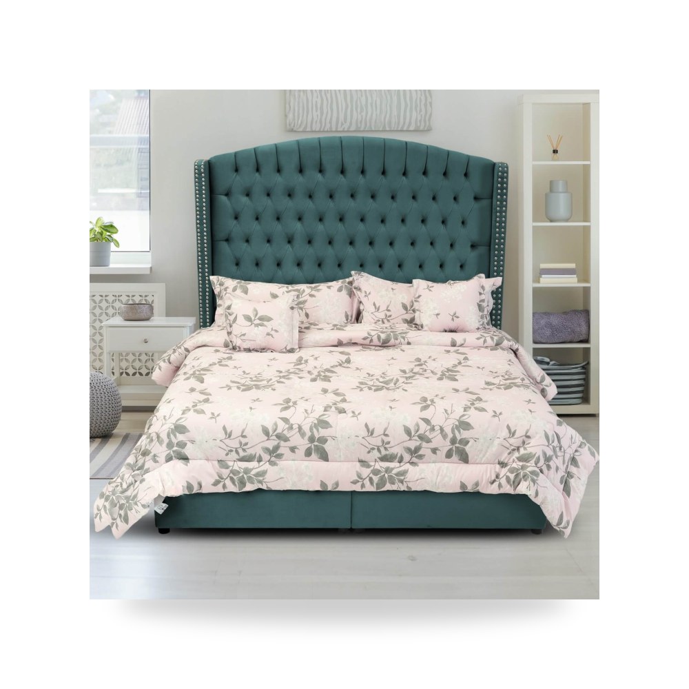 سرير نوم فاخر - هيكل سرير قطيفة Alkmar Turquoise 200×160 In - من In-House