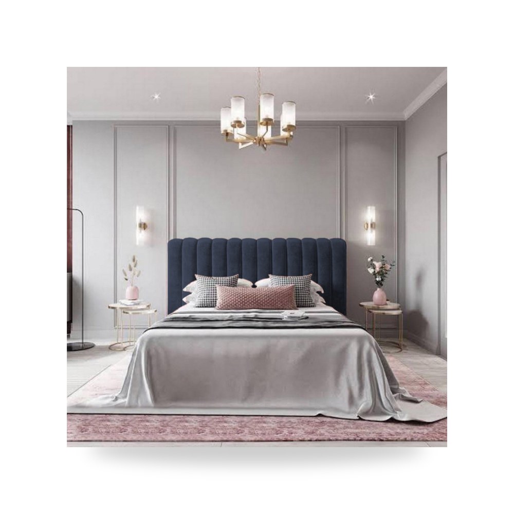 سرير نوم فاخر - هيكل سرير قطيفة رمادي Burgas Dark 200×120 In - من In-House