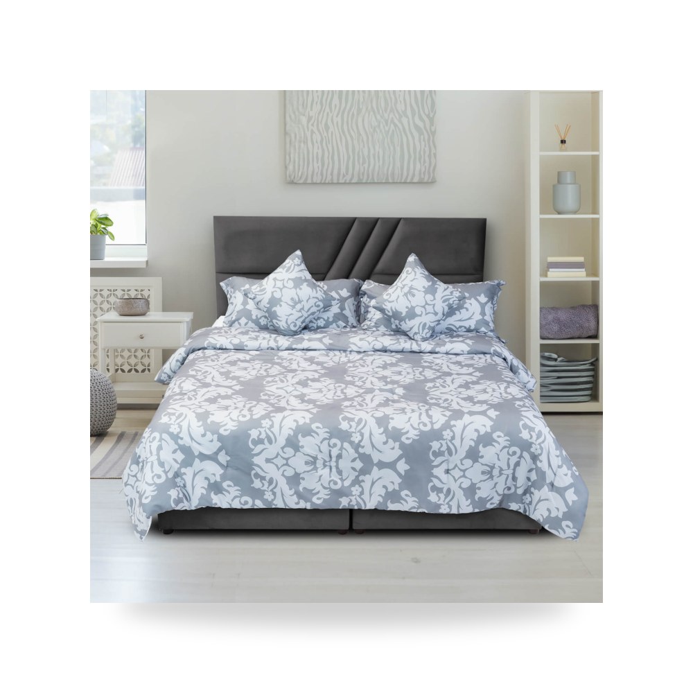 سرير نوم فاخر - هيكل سرير قطيفة رمادي Serin Dark 200×200 In - من In-House