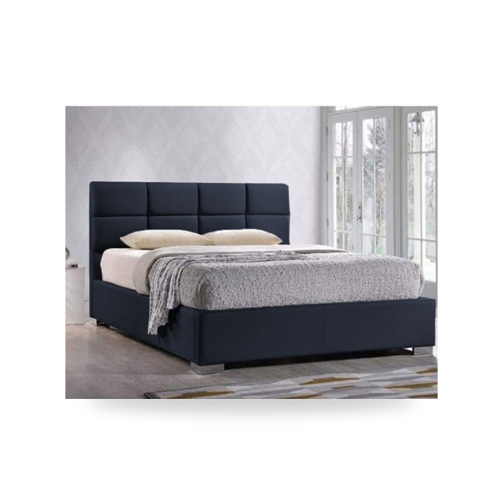 سرير نوم فاخر - هيكل سرير قطيفة رمادي Las Palmas Dark 200×140 - من In-House