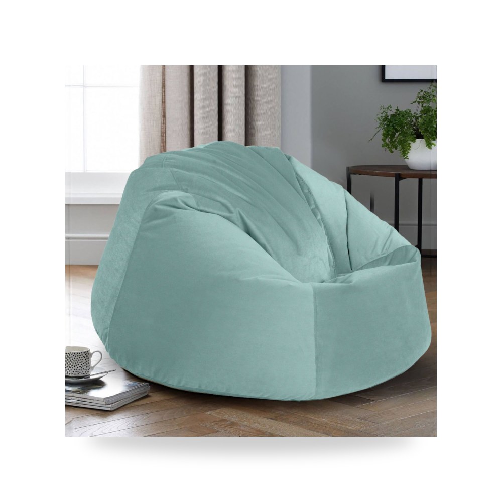 كرسي جلوس بتصميم أنيق - كرسي قطيفة Niklas Turquoise Medium In House - من In-House