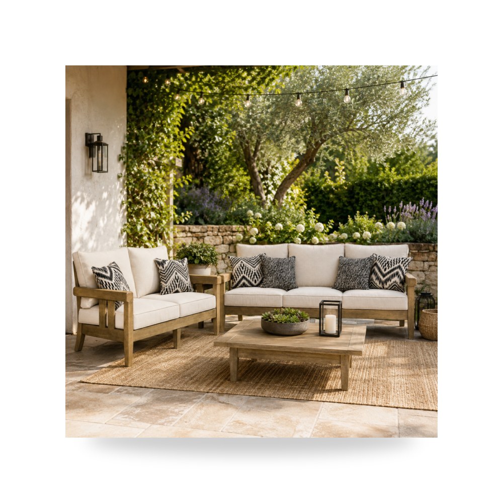 طقم كنب حدائق خارجي آشلي Ashley Furniture موديل P805 Sofa Set موديل