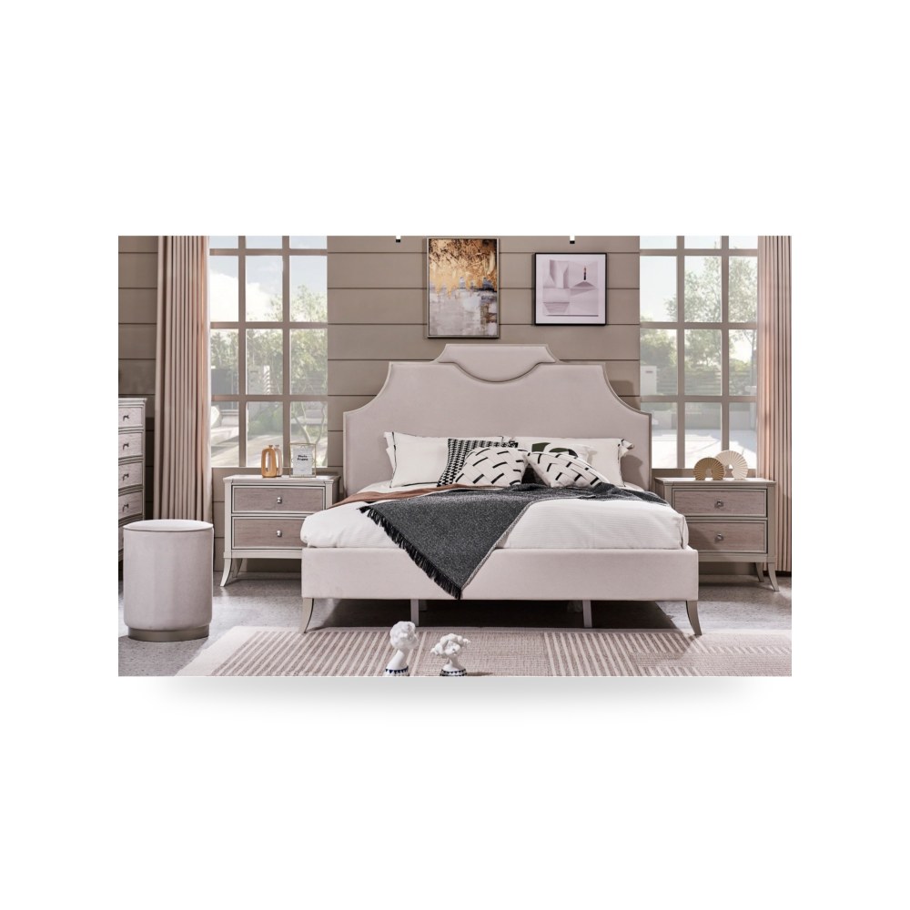 أثاث غرف نوم وأسرّة - طقم غرفة نوم موديل GF 858 - طراز GF-858-KINGSET