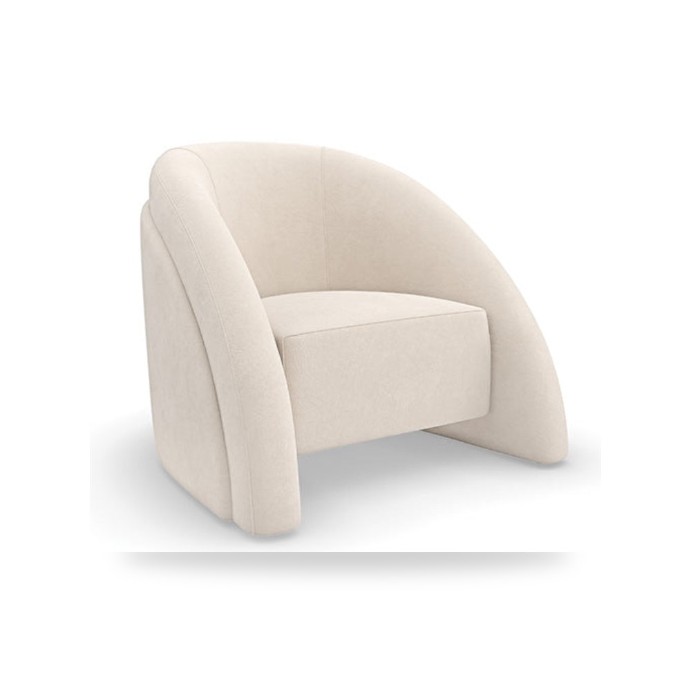 كرسي جلوس بتصميم أنيق - كرسي عاجي MOVEMENT CHAIR IVORY Caracole - طراز UPH-025V-031-B