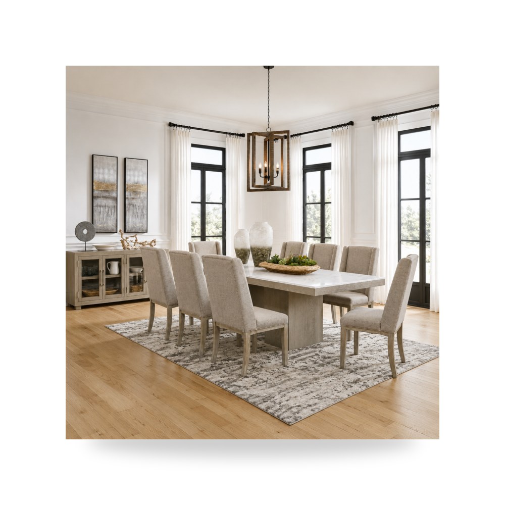 كرسي طعام فاخر - طقم غرفة طعام Ashley موديل D793 35Set