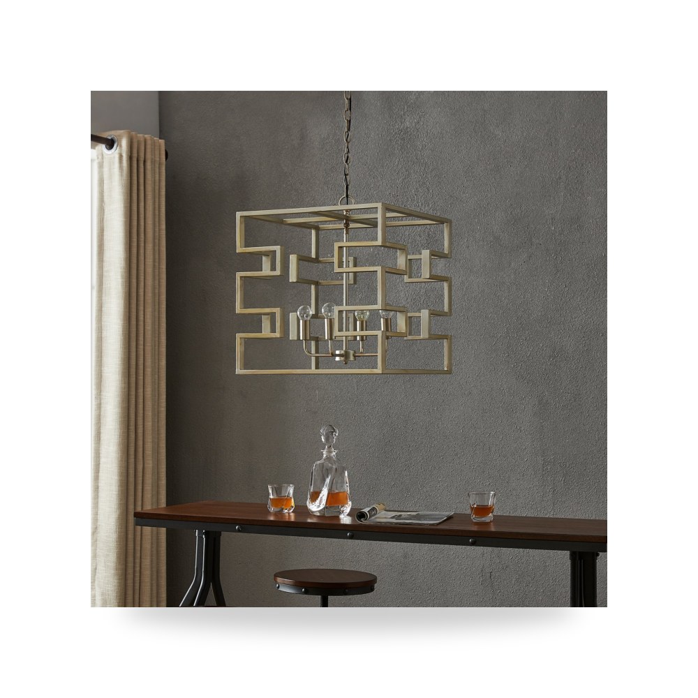 أضواء ديكورية - تعليقة إضاءة نحاس أصفر Box Crestview - طراز CVPDA102