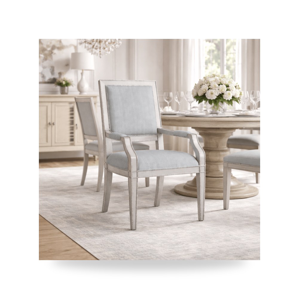 كرسي طعام فاخر - كرسي طعام أزرق A.R.T. Furniture موديل 361207 - طراز 361207-7005