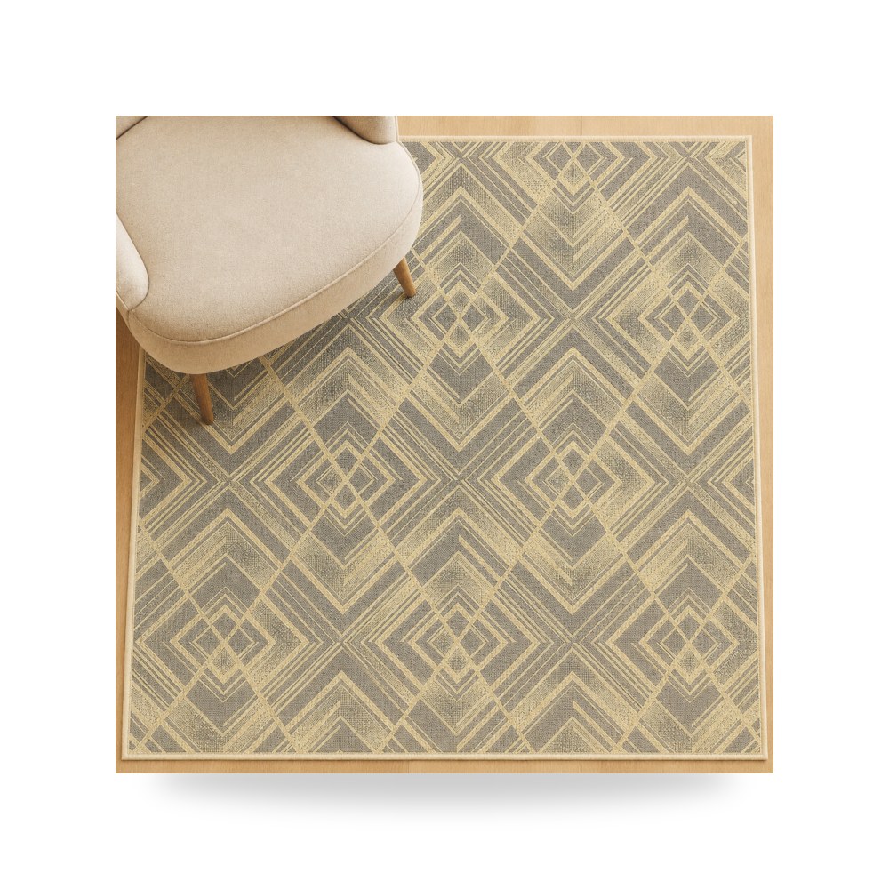 سجادة بني Ferrera Geometric 240×340 موديل 0765 - EC9-WL