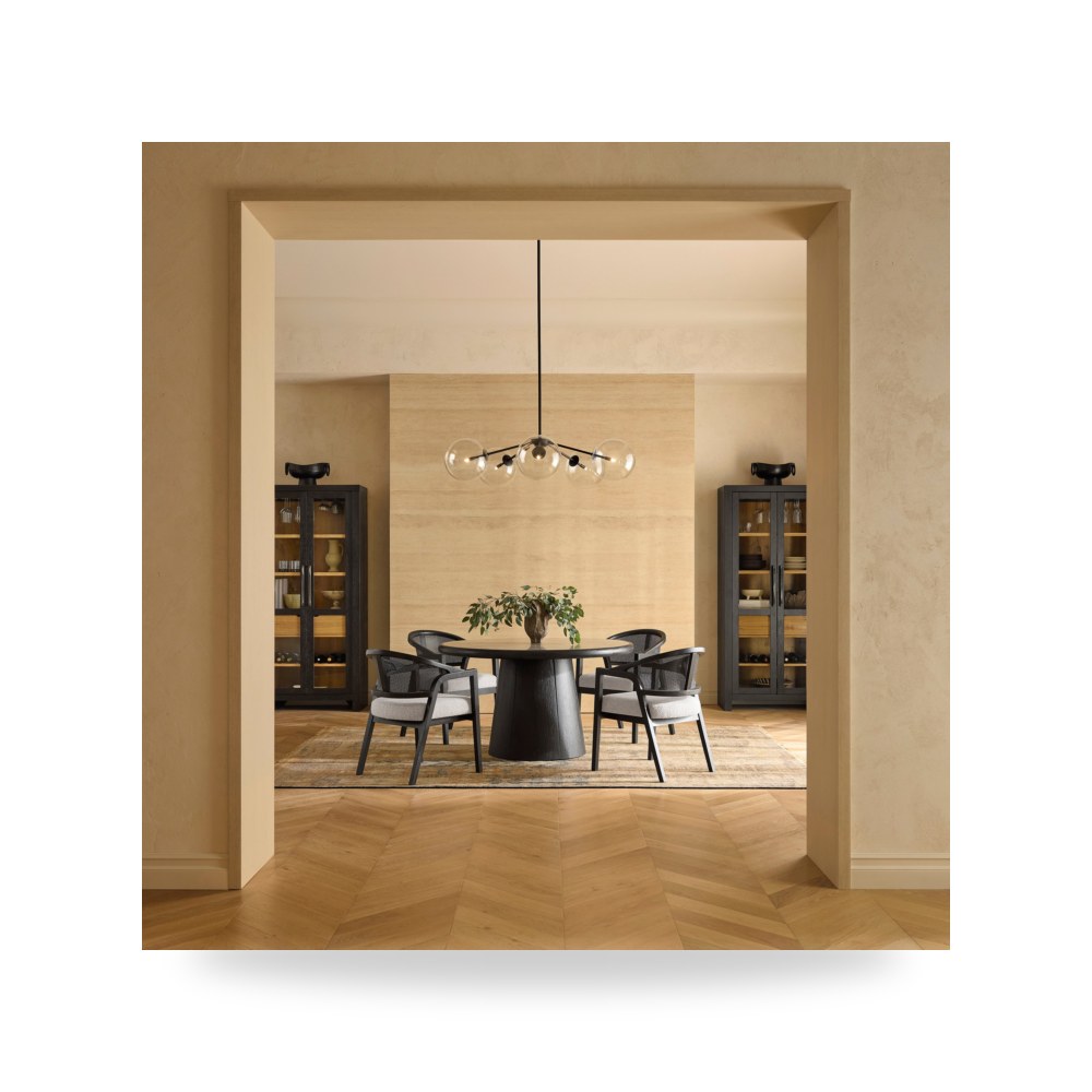 كرسي طعام فاخر - طقم غرفة طعام Ashley موديل D985 50Set