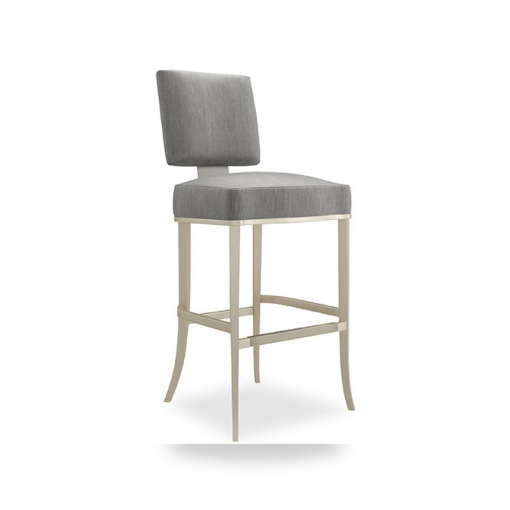 مقعد بار عالي فاخر - كرسي بار STOOL PEWTER Caracole - طراز CLA-025V-301