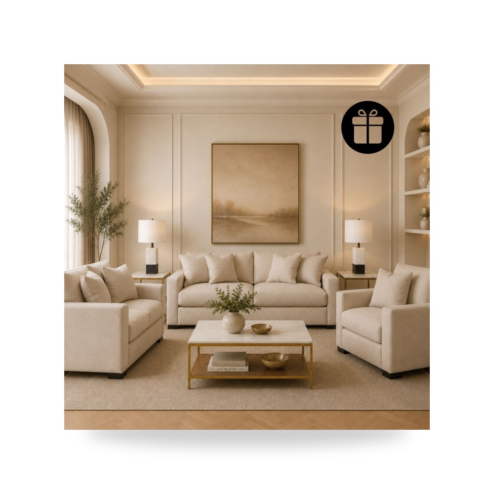طقم كنب غرفة معيشة أسود آشلي Ashley Furniture موديل 73611 موديل 73611-ALG-24-026 Ashley